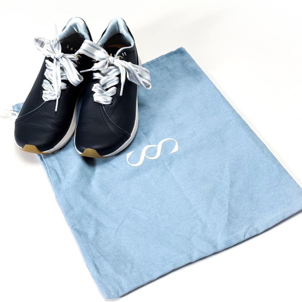 NEW Saysh Two Sneakers – Women's Size 8 / 8.5 – Navy White 👟✨